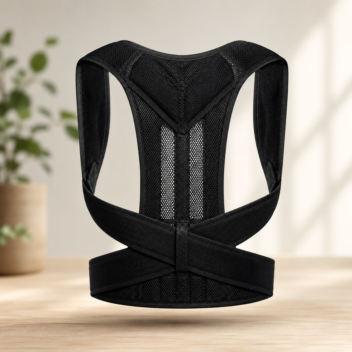 Adjustable Magnetic Posture Corrector – Upper Back & Shoulder Support