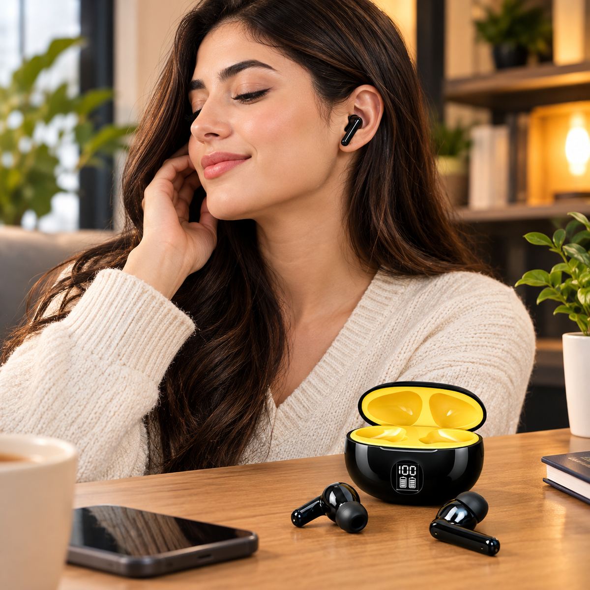 Pro 3rd Gen TWS Bluetooth Earbuds with Digital Battery Display & Touch Control