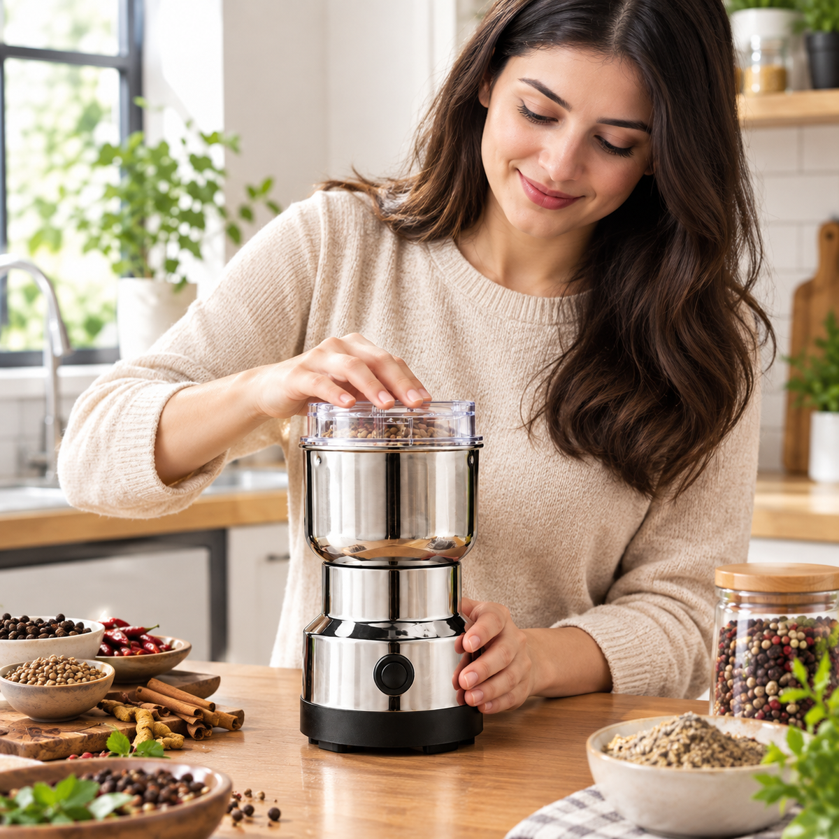 RAF R-7113 Electric Grinder 300W – Coffee, Spices & Masala Grinder
